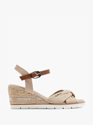 TOM TAILOR Sandale Beige