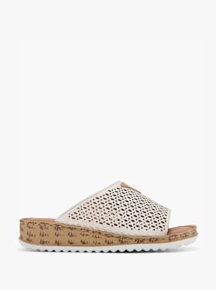 Easy Street Flache Pantolette Weiß