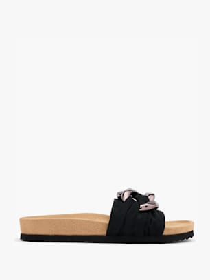 Graceland Slip in sandal Sort