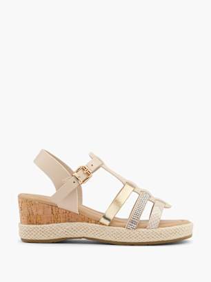 Graceland Sandalias de dedo Beige