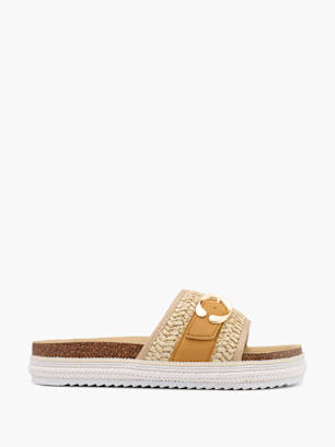 Graceland Sandalia acolchada Beige