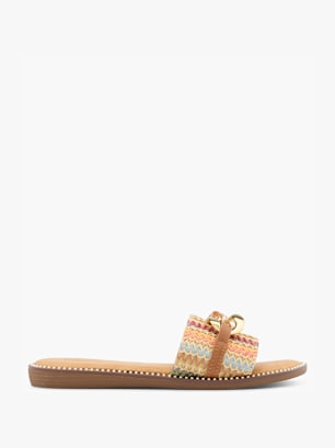 Graceland Flache Pantolette Braun