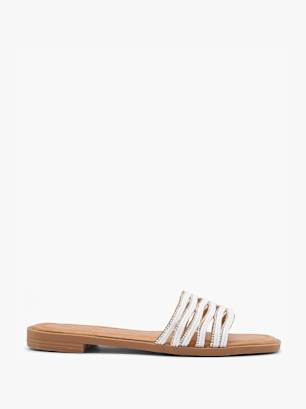 Graceland Slip in sandal Hvid