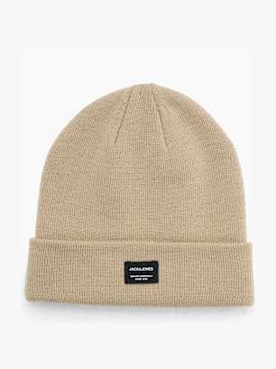 JACK & JONES Kötött sapka bézs