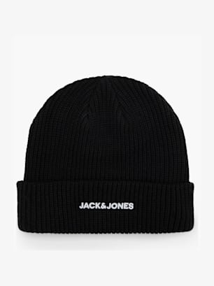 JACK & JONES Pletena kapa Črna