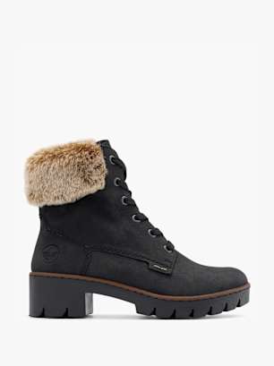 Rieker Schnürstiefelette Schwarz