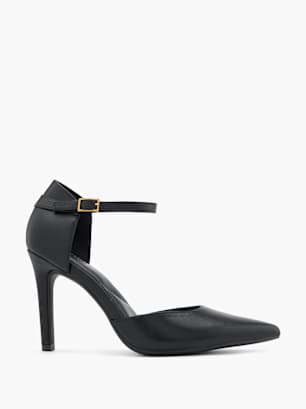 Catwalk Pump med spänne Svart