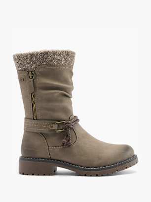 TOM TAILOR Duboke čizme Braon