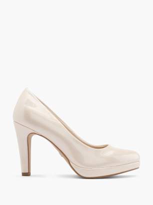 Tamaris Pantofi cu toc Crem