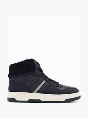 TOM TAILOR Pantofi mid cut Negru