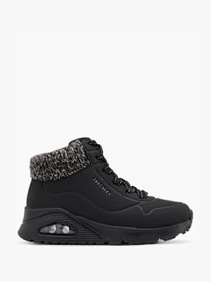 Skechers Боти с връзки Черен