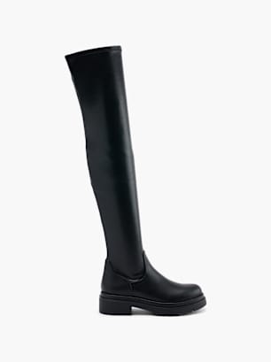 Catwalk Cizme peste genunchi Negru