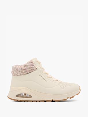 Skechers Боти с връзки Кремав