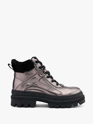 Buffalo Laced ankle boot Silver