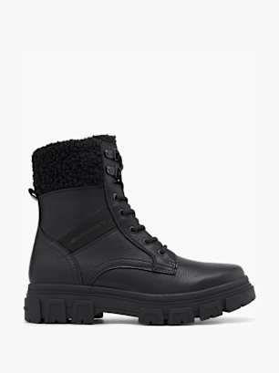 TOM TAILOR Schnürboots Schwarz