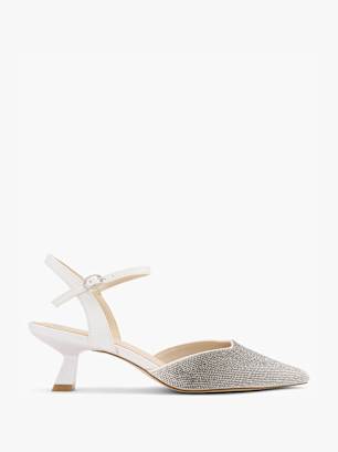 Catwalk Pump med spænde Hvid