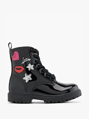 Graceland Bottes à lacets Noir