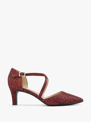 Catwalk Strapped heel Dark red