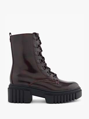 Catwalk Botine cu șireturi Bordeaux