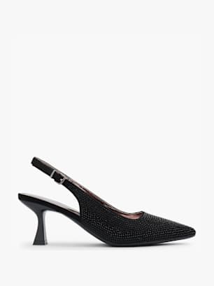 Catwalk Slingback salonke Crna