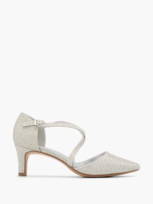 Catwalk Pump med spänne Silver