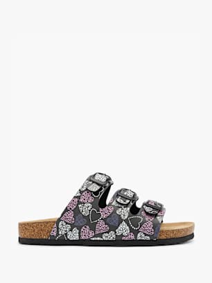 Björndal Zapatillas de casa abiertas Negro
