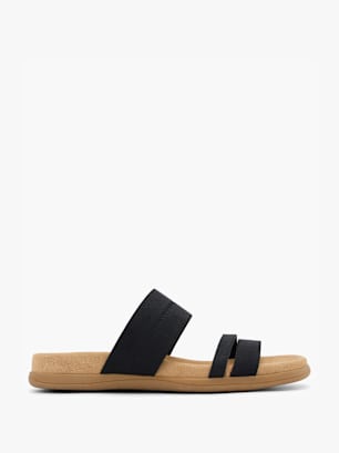 Graceland Flache Pantolette Schwarz
