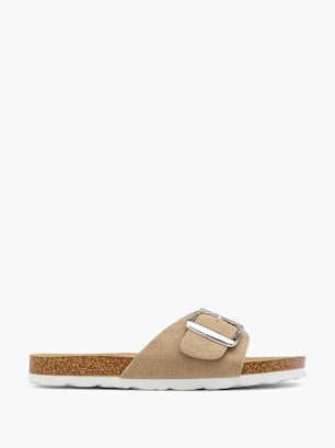 Björndal Zapatillas de casa abiertas Taupe