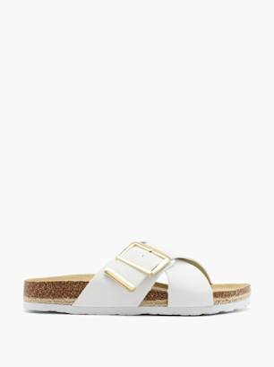 Graceland Ciabatta con plantare profondo Bianco