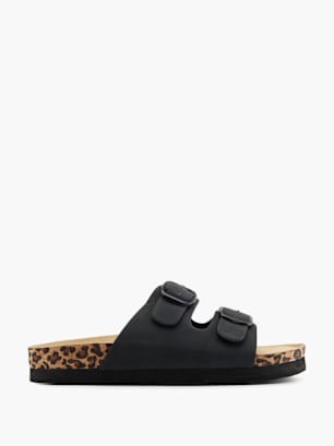 Graceland Chinelo com palmilha alta Preto