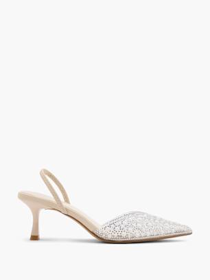 Catwalk Slingback salonke Srebrna