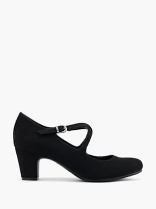 Graceland Strapped heel Black