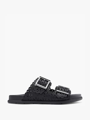 Catwalk Zapatillas de casa abiertas Negro