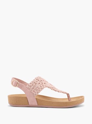 Graceland Toe Thongs Pink