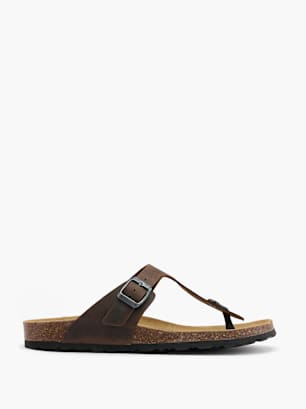 Björndal Sandal med tå-split Brun