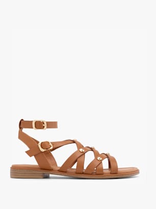 Graceland Sandale Cognac