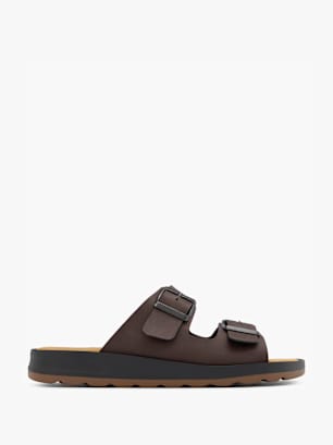Memphis One Chinelo com palmilha alta Castanho