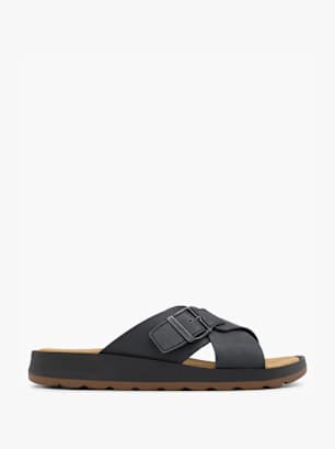 AM SHOE Чехли с отворена пета Черен