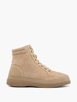 CAFE MODA Bottes à lacets Beige