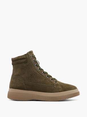 CAFE MODA Bottes à lacets Kaki