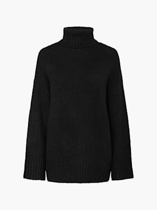 PIECES Strickpullover Schwarz