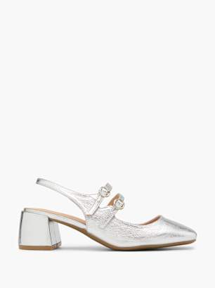 Claudia Ghizzani Slingpumps Silber
