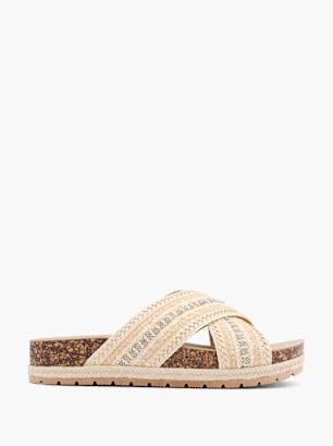 Catwalk Ciabatta con plantare profondo Beige