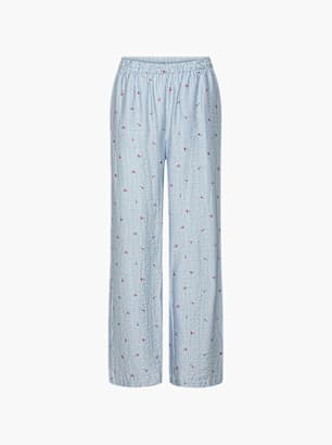 PIECES Stoffhose Hellblau