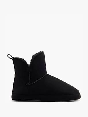 Casa mia Plišasti hišni copati Črna