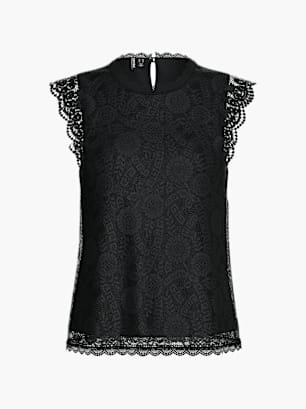 PIECES Top Schwarz