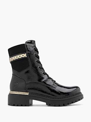 Rieker Gležnjače na pertlanje Crna