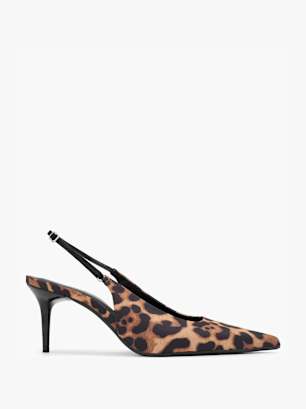 Catwalk Slingback salonke Smeđa