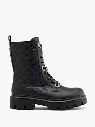 Wicked Škornji z vezalkami Črna