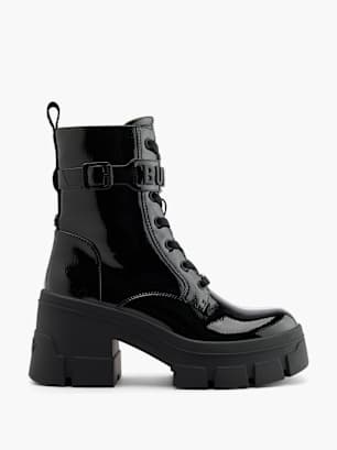 Buffalo Bottes à lacets Noir